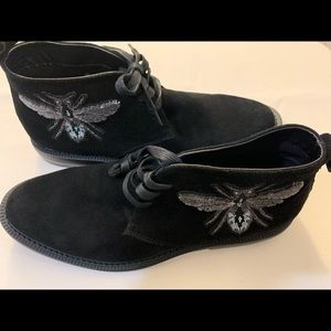 INC Concepts Black Darius Patch Chukkas Suede Shoe